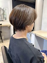 レトン 銀座(leton)&nbsp;丸みショート/美髪/ハイライト/白髪ぼかし/切りっぱなしボブ