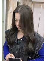 ナンバー アンフィール 渋谷(N° anfeel)&nbsp;韓国風巻き×オリーブベージュカラー