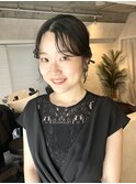 《リボンパール飾り付き》ロングボブアレンジ　satsuki
