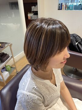 ティーワン 神埼店(T-one) ●ブリーチダブルカラー髪質改善ハイライトカラー