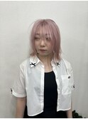 ホワイトピンク/ピンク/ハイトーン/ブリーチカラー/ケアブリーチ