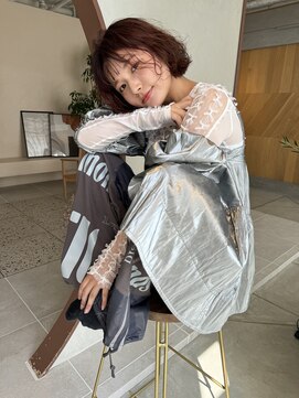 アロ 大阪梅田(alo) 【松本聖】切りっぱなしぱっつんボブ《大阪梅田》