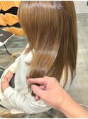 【髪質改善】美髪ストレート/フォギーベージュ