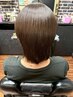 メンズの髪質改善ストレート　髪ドラ縮毛矯正＋カット＋眉毛メンテナンス