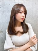 韓国風レイヤー/韓国風ヘア/髪質改善/透明感カラー