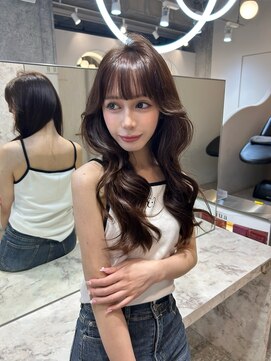 シーシンジュク 新宿南口(Sea shinjuku) オリーブグレー×小顔[ココアベージュ/黒髪/くらげヘアー]