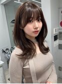 大人可愛い20代30代40代インナーカラー小顔ウルフレイヤーボブ