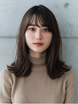 フィット ヒュー 千葉(fit hue) 黒髪/オリーブグレー/ココアベージュ/小顔/クラゲヘアー【千葉】