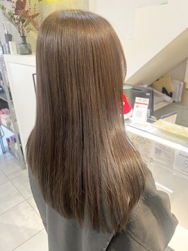 ネオリーブカフ 鶴ヶ峰店(Neolive caff) ブリーチなしダブルカラー×シアーベージュ