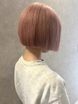 コト 福井大和田店(coto)&nbsp;福井　大和田　ハイトーンボブ　ピンクカラー　ミニボブ　20代