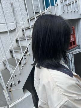 ピーシーズ(pieces) ブルーブラック+くびれスタイル