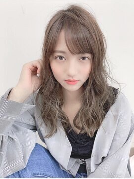 アン 柏店(un) ◆無造作ミディアム【小顔前髪でイメチェン/アッシュベージュ】