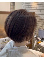 ハピネスフィール 宇治店(Happiness FEEL)&nbsp;癖毛の方のミセス丸みショートナチュラルショート