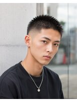 MEN's Baguz  MEN'Sカット/ MEN'Sパーマ/ MEN'Sカラー&nbsp;スパイキーショートフェード束感メンズカット韓国風トレンド最新