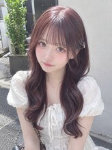 クインセス(Quincess)&nbsp;レイヤーカット/ピンク/アイドル前髪/シースルー/顔まわり