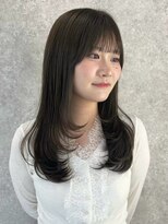 アイリス 天文館店(AIRIS)&nbsp;オリーブアッシュ ハッシュカット 髪質改善 レイヤーカット 20代