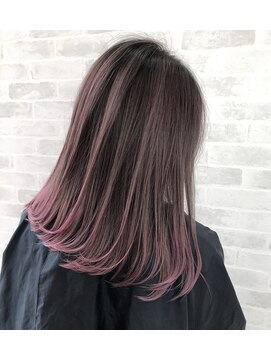 アヴァンス 京橋店(AVANCE) ストレート仕上げも○バレイヤージュピンクグラデーション!