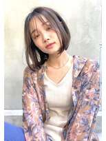 エース (ACE) ACE 横浜 大人可愛いシースルーバングボブ