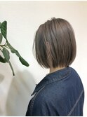 ナチュラルボブ×ソフトグレージュ