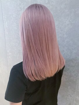 アイティーバイアルバム 下北沢店(IT by ALBUM) くすみピンク_ショコラベージュボブルフベビーバング_ba348602