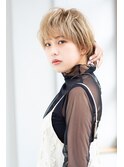 【Totia福島】ハイトーン大人ショート×シルキーベージュ