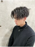 ツイストスパイラルパーマ・ハイライトセンターパート