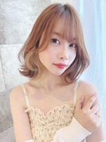 ロンド クラン 岡崎(Lond Clan)&nbsp;韓国顔周り前髪ボブ×大人ガーリーグレージュ[岡崎/髪質改善]