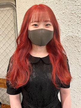 マジコ 下北沢本店(Magico) ダブルカラーオレンジベージュカラーケアブリーチ韓国ハイトーン