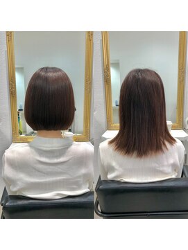 エマ(emma) ★ナチュラル縮毛矯正★艶ボブ