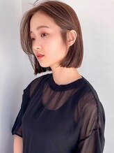 ラフ フロム ガーデン(Laf from GARDEN) ボブ/レイヤーカット/暗めカラー/縮毛矯正/韓国風