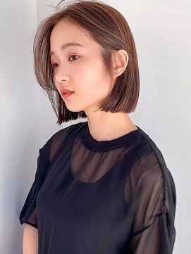 ラフ フロム ガーデン(Laf from GARDEN) ボブ/似合わせカット/ダークアッシュ/縮毛矯正/韓国風