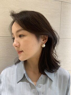 ピークアブー 表参道(PEEK-A-BOO) 韓国風ミディアムボブレイヤー顔周りレイヤー