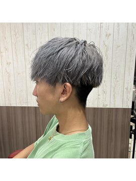 アース 天満橋店(HAIR & MAKE EARTH) 20代30代大人かっこいいダブルカラーアッシュグレー