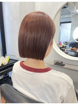 フランチェスカドットボブ(francesca.bob) ブリーチ無しでできるオレンジブラウン×ミニボブ【渡辺】梅田