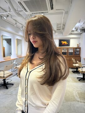 エヌ トーキョー(enu TOKYO) レイヤーカット クリアブラウン 海外スタイル