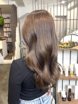 モワ 仙台(Mois) グレージュ×巻き髪 髪質改善/縮毛矯正/10代20代30代/仙台