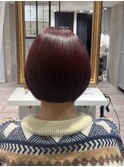 ☆ツヤっとカシスピンクミニボブ☆   and.S
