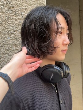 メゾンアクア 表参道(Maison ACQUA) =メンズボブパーマ/メンズボブ/フェザーパーマ/MEN’S HAIR