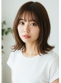 外ハネボブ/モテ髪ナチュラルボブ/伸ばしかけヘア