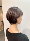 フェザーショート/くすみベージュ