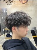 マッシュ×ツイストスパイラルパーマ