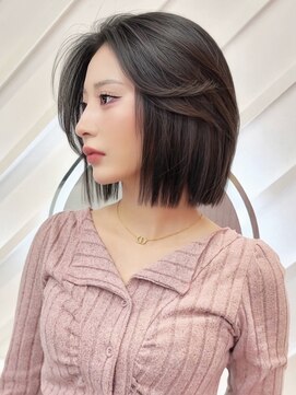 顎下3cm×オリーブグレージュ