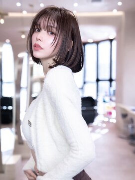 ハバナ 立川(HAVANA) レイヤーボブ×ウォームブラウン×似合わせカット/前髪カット