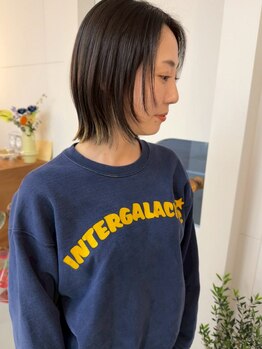 クロリ(CRORi)の写真/【赤田/女性限定サロン】小顔効果のある顔周りレイヤースタイル&ボブスタイルが人気♪