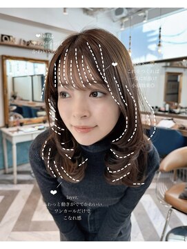 ロンドアベニール 北千住(Lond avenir) 韓国顔周り/ハイレイヤーカット/ワンホンレイヤー/北千住