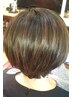 ブリーチ無しナチュラルハイライト(フル)+ブロー￥9900
