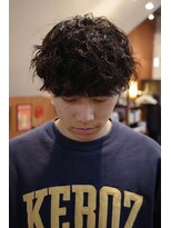 エディ(Edy)&nbsp;メンズ波巻きスパイラルパーママッシュ外国人風眉毛カット岡山