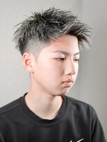 スラッシュ(SLASH)&nbsp;ツイストスパイラル/メンズパーマ/ホワイトメッシュ/姫路