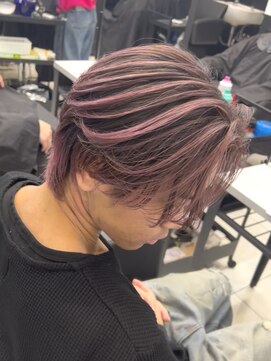 メンズラピス 栄店(Men's Lapis) メンズレイヤーカットピンクハイライトカラー