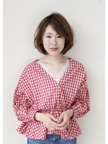 グレースバイハピネス(grace by happiness) ココアブラウン/ニュアンスパーマ/小顔ボブ20代30代40代